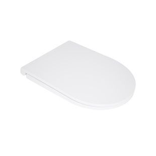 Сиденье для унитаза Q-TAP Kolibri с микролифтом дюропласт 360x455мм быстросъемное 125мм между креплениями белое QTST179W49488