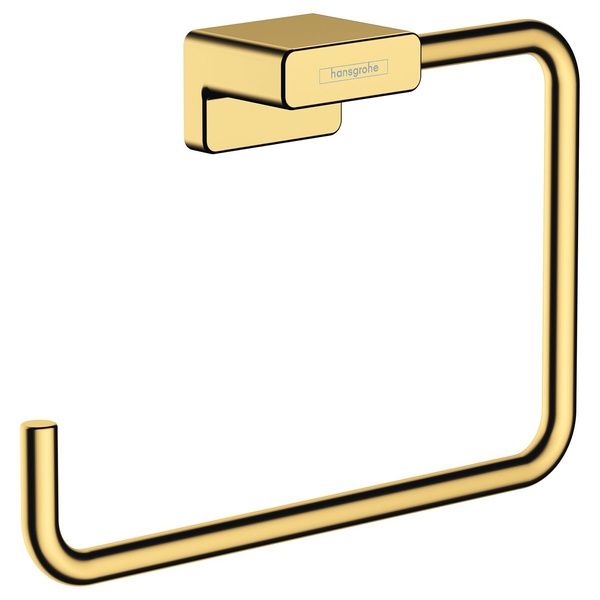 Держатель-кольцо для полотенец HANSGROHE AddStoris 41754990 189мм прямоугольный металлический золото