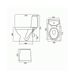 Унитаз-компакт напольный белый KOLO RUNA сиденье микролифт выпуск косой L89207000 2 из 3