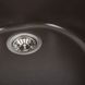 Мийка для кухні гранітна кругла PLATINUM 510 LUNA 510x510x190мм без сифону чорна PLS-A39607 6 з 7