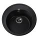 Мийка на кухню керамічна кругла GLOBUS LUX MARTIN 510мм x 510мм чорний без сифону 000021074 1 з 4
