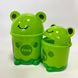 Відро для сміття на 3.2л кругле MVM Frog з кришкою 270x185x185мм пластикове зелене BIN-07 3,2L GREEN 4 з 6
