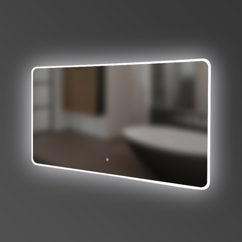 Дзеркало у ванну DEVIT Acqua 70x100см із підсвіткою сенсорне увімкнення прямокутне 5257101