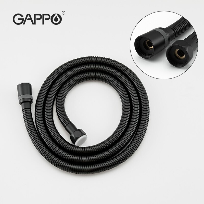 Шланг для душа GAPPO 1500мм металлический черный G45-3