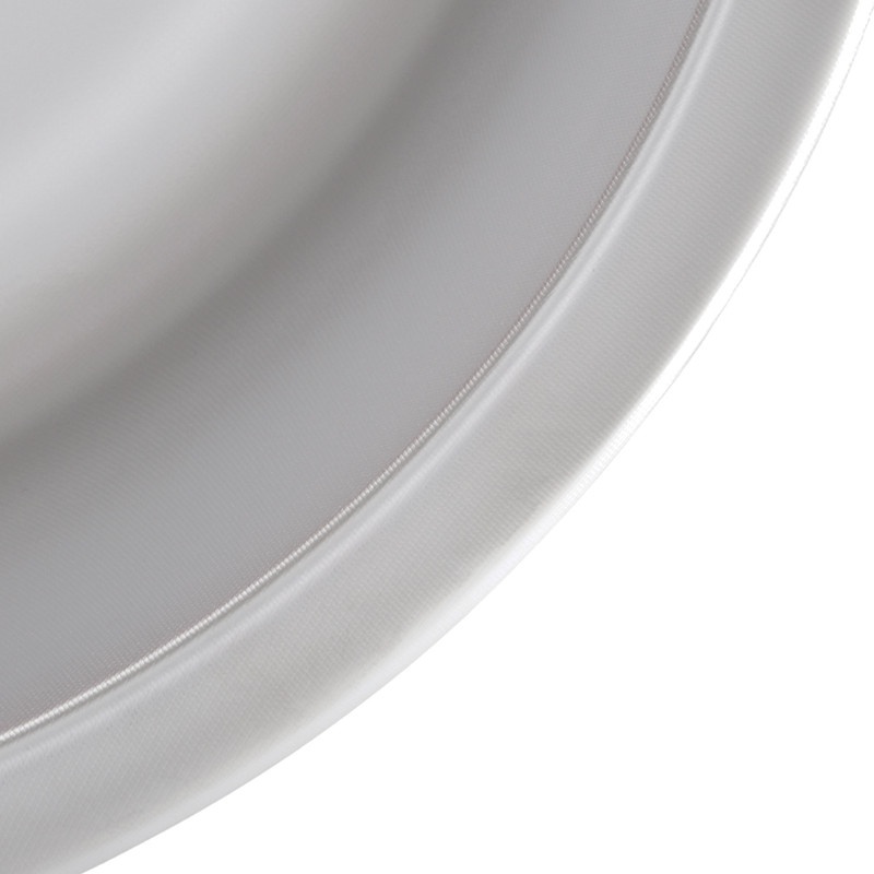 Мийка для кухні із нержавіючої сталі кругла HAIBA Decor 440x440x180мм мікротекстура 0.8мм із сифоном HB0525