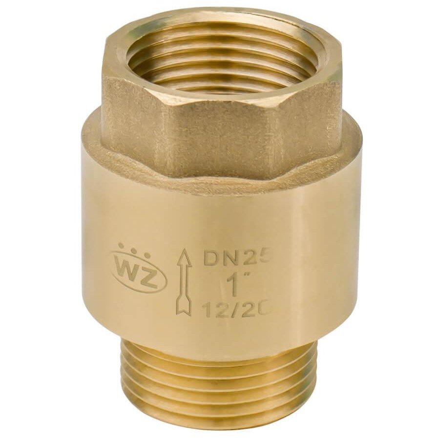 Обратный клапан для воды WEZER пружинный 1" внутренняя-внешняя SQ-1039028