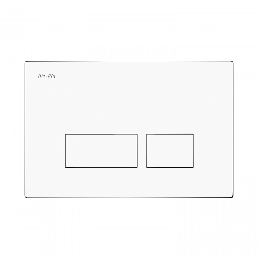 Кнопка зливу для інсталяції AM.PM Pro S пластикова пневматична подвійна глянцева біла I047001