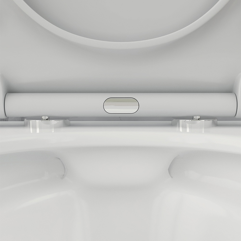 Унітаз підвісний безобідковий білий AM.PM Tender із сидінням з мікроліфтом C45A1700SC