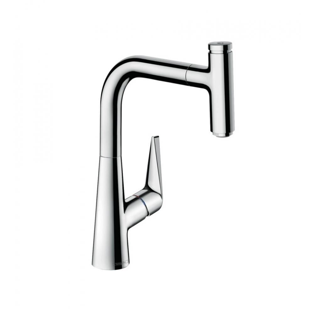 Кран на кухню із висувним шлангом HANSGROHE Talis Select M51 хром латунь 73852000