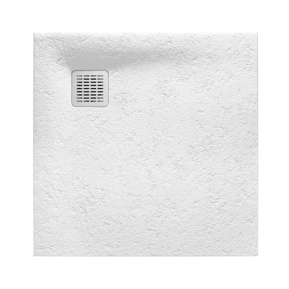 Піддон для душової кабіни ROCA TERRAN AP10338438401100 90x90x2.8см квадратный із штучного каменю із сифоном білий