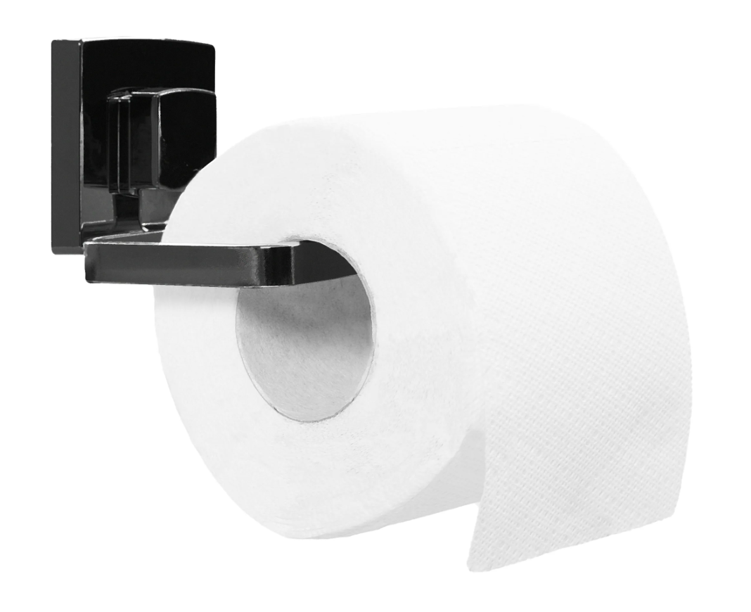 Держатель для туалетной бумаги REA 381698 прямоугольный из нержавеющей стали черный HOM-00554