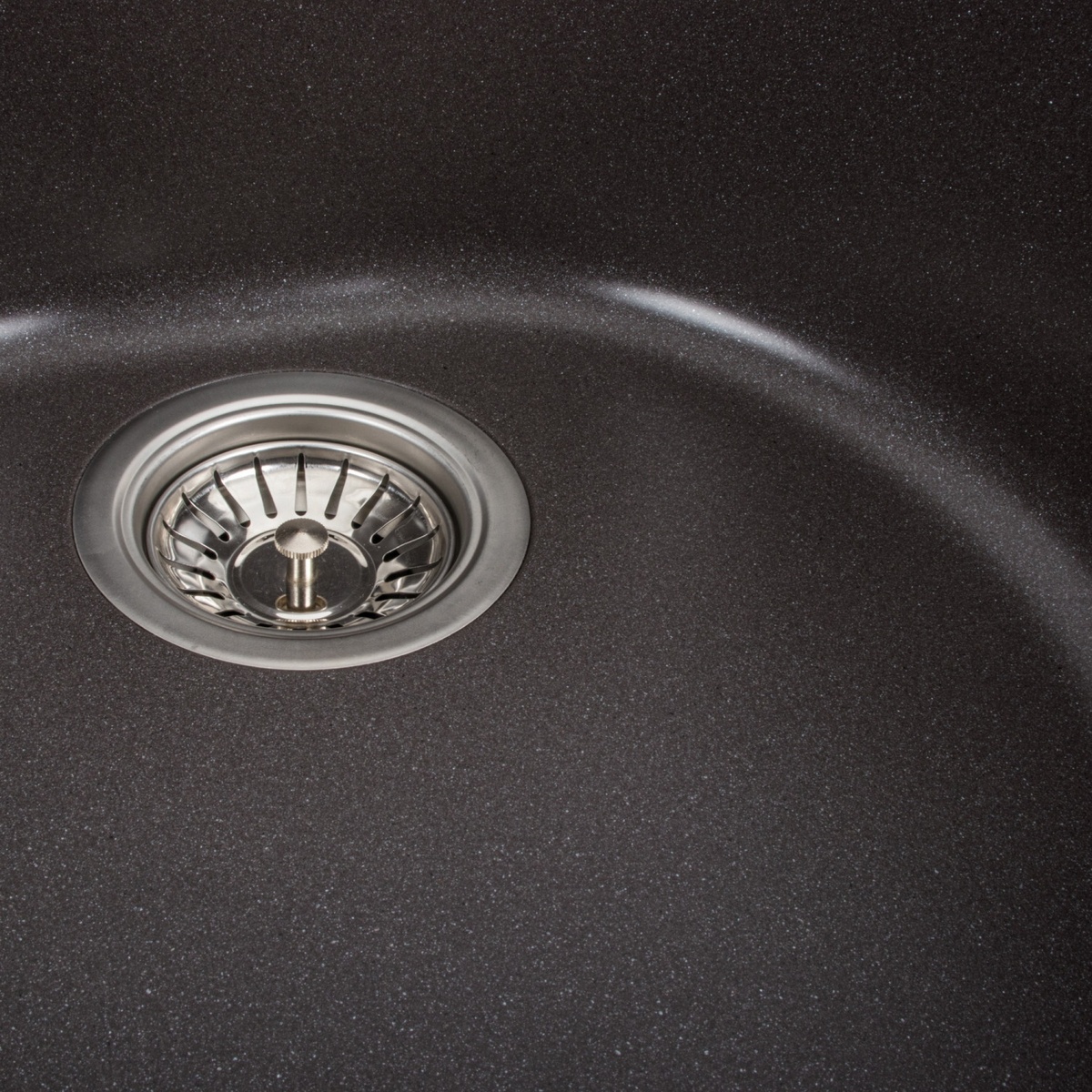 Мийка для кухні гранітна кругла PLATINUM 510 LUNA 510x510x190мм без сифону коричнева PLS-A39609