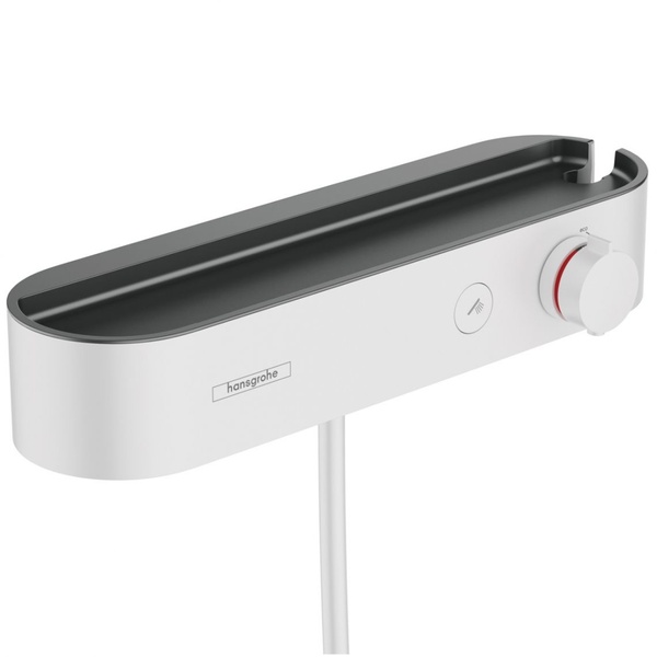 Змішувач для душу із термостатом HANSGROHE ShowerTablet Select білий латунь з душовим набором 24360700