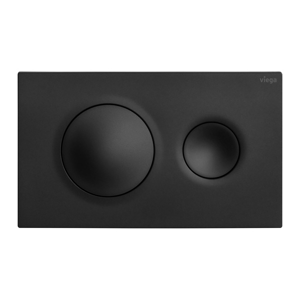 Кнопка зливу для інсталяції VIEGA Prevista Visign for Style 20 796389 пластикова подвійна матована чорна 000006100