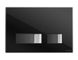 Кнопка зливу для інсталяції CERSANIT MOVI S97-013 скляна подвійна глянцева чорна COAB1001263930 1 з 6