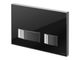 Кнопка слива для инсталляции CERSANIT MOVI S97-013 стеклянная двойная глянцевая черная COAB1001263930 4 из 6