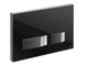 Кнопка зливу для інсталяції CERSANIT MOVI S97-013 скляна подвійна глянцева чорна COAB1001263930 3 з 6