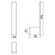 Держатель запасного рулона туалетной бумаги EMCO Loft прямоугольный металлический хром 050500101 2 из 3