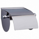 Тримач для туалетного паперу із кришкою FRAP прямокутний металевий хром F501 1 з 8