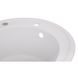 Кухонна мийка композитна кругла LIDZ 510мм x 510мм білий без сифону LIDZWHI01D510200 5 з 6