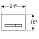 Кнопка слива для инсталляции GEBERIT SIGMA50 пластиковая двойная глянцевая белая 115.788.11.5 2 из 4