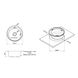 Мийка для кухні із нержавіючої сталі кругла LIDZ 510x510x160мм мікротекстура 0.6мм із сифоном LIDZ510D06MD160 2 з 7
