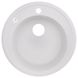 Кухонна мийка композитна кругла LIDZ 510мм x 510мм білий без сифону LIDZWHI01D510200 1 з 6