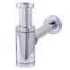Сифон для умывальника GLOBUS LUX GS-32-105-00 колбовый латунь впуск 1 1/4" выпуск горизонтальный хром 000027620 2 из 7