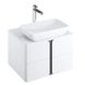 Столешница под умивальник в ванную RAVAK Balance МДФ 80x46.5см белый X000001371 4 из 5