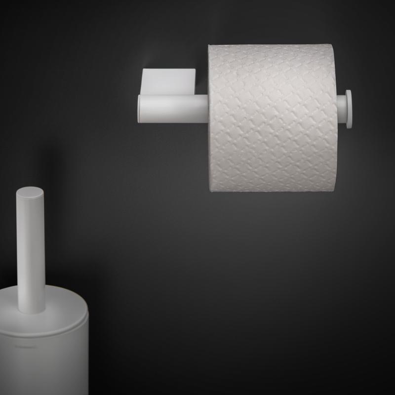 Держатель для туалетной бумаги COSMIC Logic 2516558 прямоугольный металлический белый