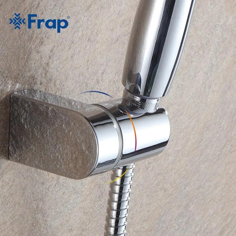 Тримач для ручної душової лійки FRAP пластиковий хром F30-1