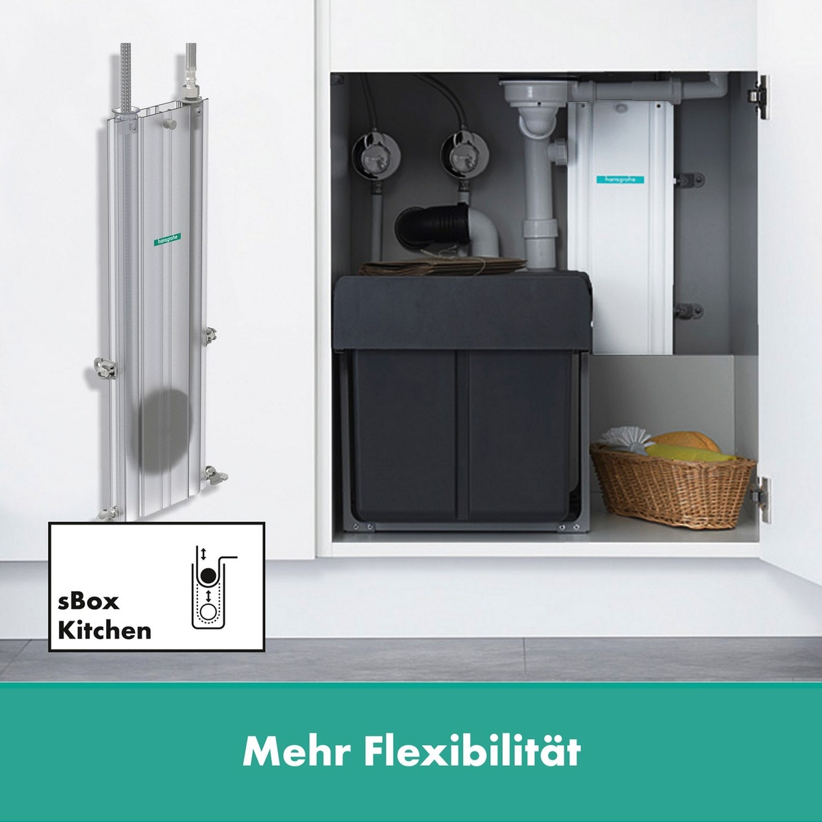 Змішувач для кухні із краном для фільтрованої води HANSGROHE Aqittura M91&sBox сатин латунь 76826800
