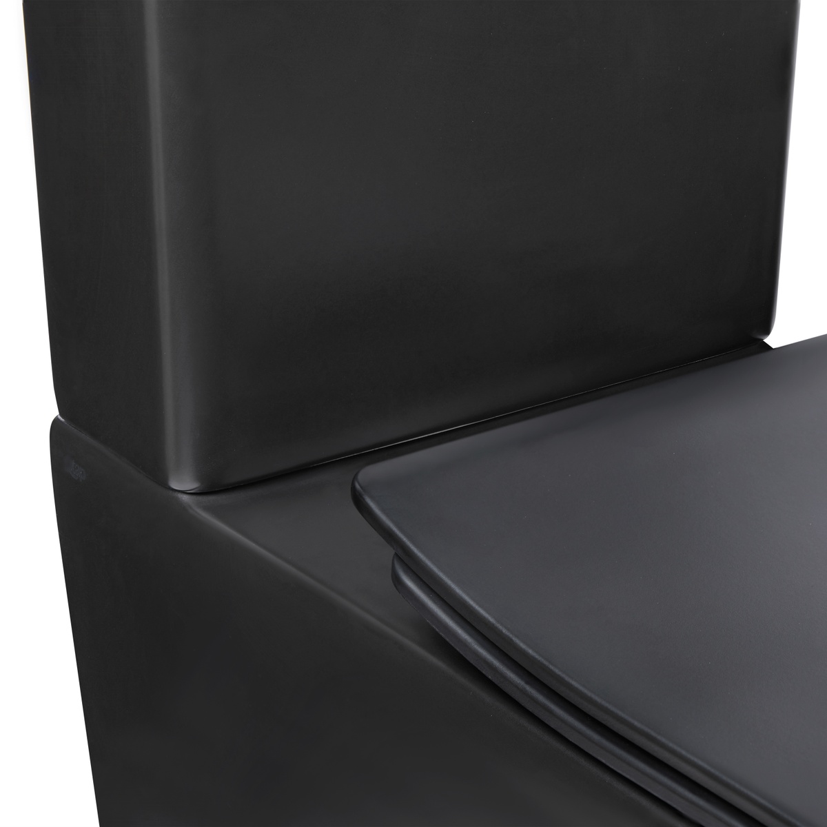Унітаз-компакт підлоговий безобідковий чорний Q-TAP Scorpio кришка мікроліфт випуск в стіну QT14222125ARMB