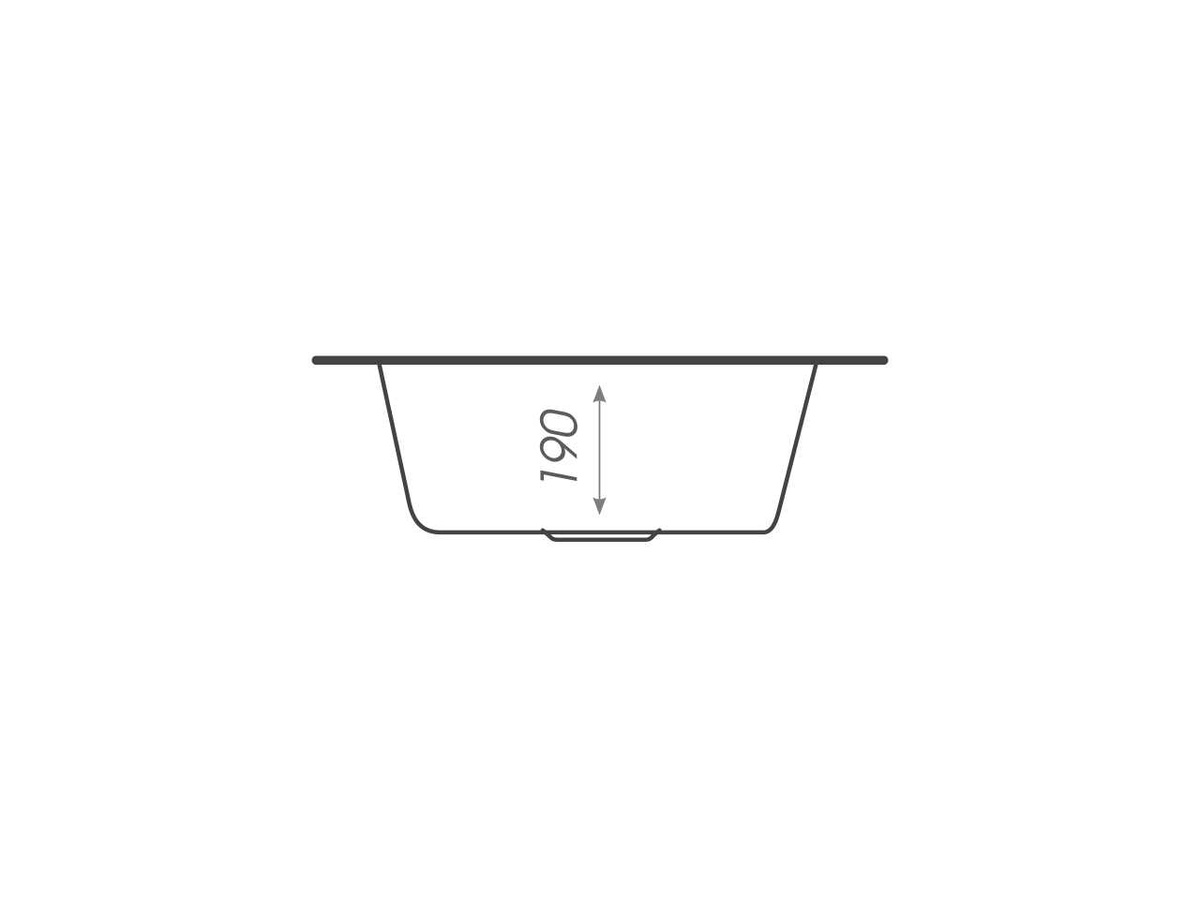Мийка для кухні гранітна кругла PLATINUM 510 LUNA 510x510x190мм без сифону бежева PLS-A25059