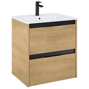 Тумба із умивальником ROCA Alpine 60.5x61x46см підвісна бежева A852012464