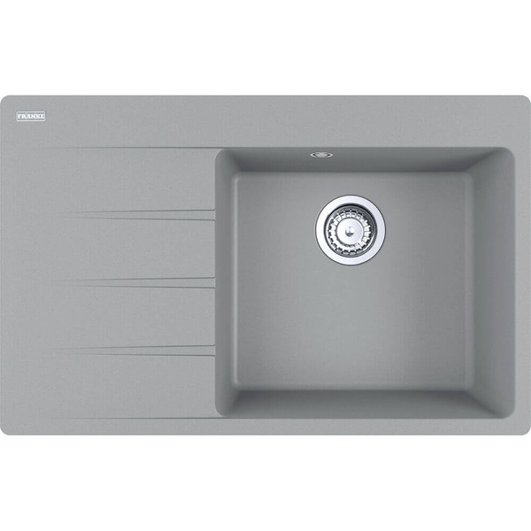 Мийка для кухні гранітна прямокутна FRANKE Centro CNG 611-78 TL 780x500x200мм із сифоном сіра 114.0630.469