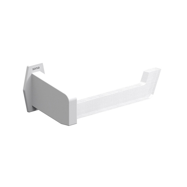 Держатель для туалетной бумаги SONIA Luce 182701 прямоугольный металлический белый