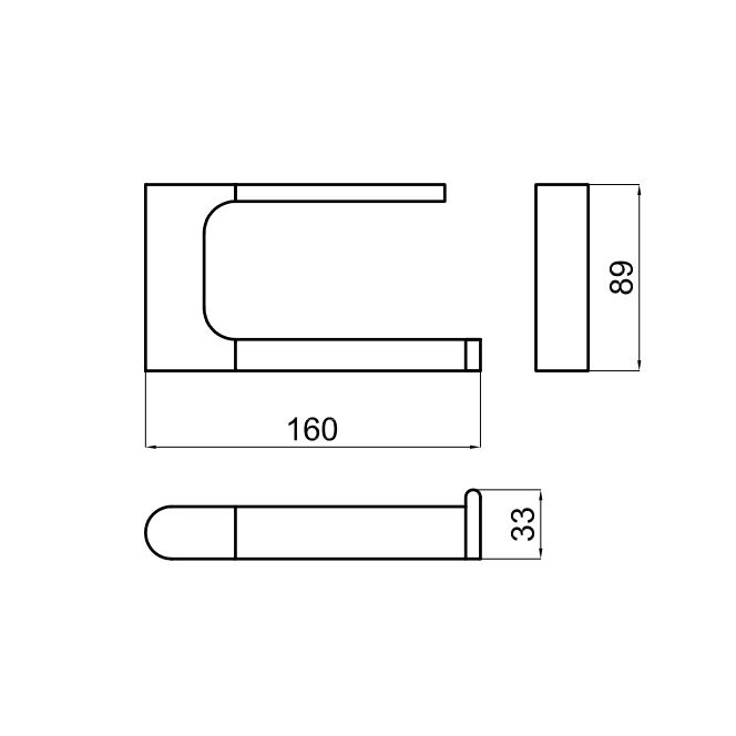 Тримач для туалетного паперу NOKEN Forma 100094170 округлий металевий хром