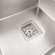 Мийка для кухні із нержавіючої сталі квадратна PLATINUM Handmade НSB 450x450x230мм глянцева 1мм із сифоном PLS-A37433 5 з 6