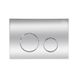 Кнопка слива для инсталляции Q-TAP Nest пластиковая двойная глянцевая хром QT0111M11112CRM 1 из 5
