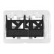 Кнопка слива для инсталляции IMPRESE PAN Laska пластиковая двойная матовая черная i8040B 4 из 4