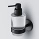Дозатор для жидкого мыла AM.PM X-Joy настенный на 200мл округлый стеклянный черный A85A36922 3 из 7