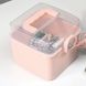 Органайзер для дрібниць MVM пластиковий рожевий 155x155x155мм PC-16XS PINK 8 з 11