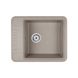 Мийка на кухню гранітна прямокутна Q-TAP CS 6250 610x500мм бежева із сифоном QT6250BEI551 1 з 4