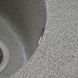 Мийка для кухні гранітна кругла PLATINUM 510 YARA 510x510x180мм без сифону сіра PLS-A24812 5 з 5