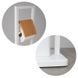 Йоржик для унітазу підлоговий з тримачем туалетного паперу YOKA прямокутний із нержавіючої сталі білий PD.BARCA-WHT 5 з 8
