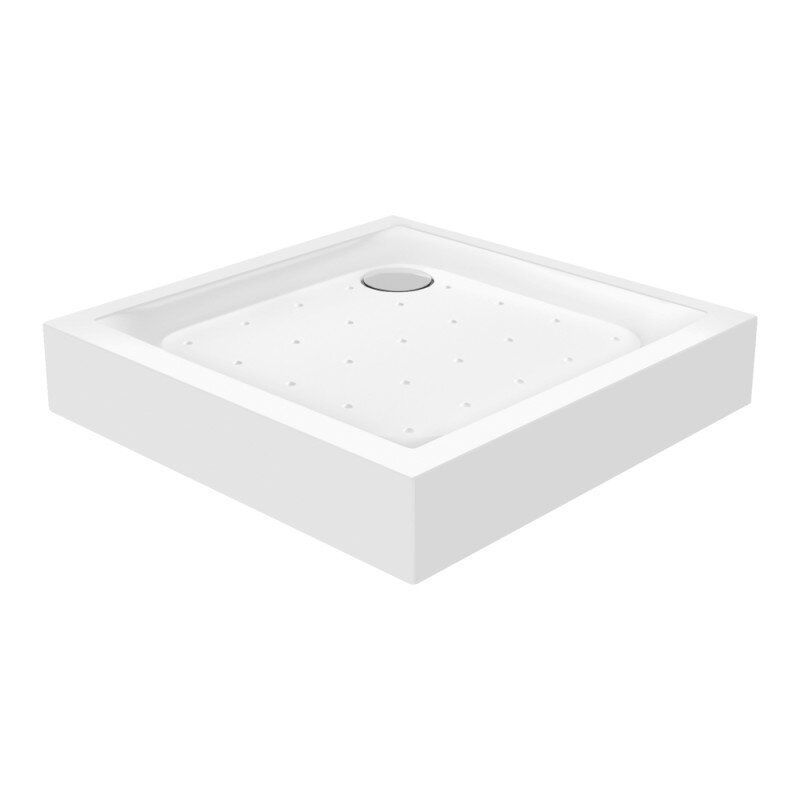 Двері для душової ніші Q-TAP Pisces / Unisquare скляні розпашні з піддоном 200x80см матові 5мм профіль білий PISWHI2089CP5UNIS308815