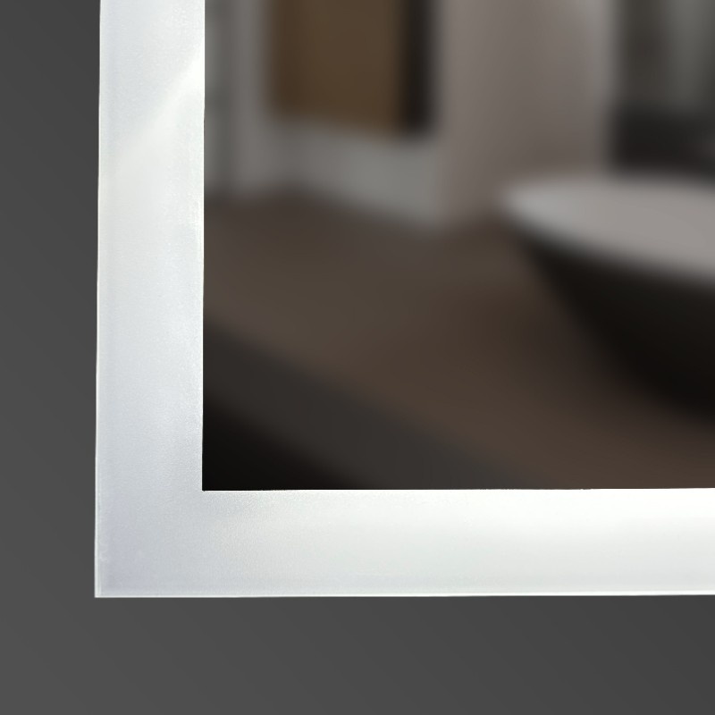 Зеркало в ванную DEVIT Art 60x80см c подсветкой сенсорное включение прямоугольное 6032180