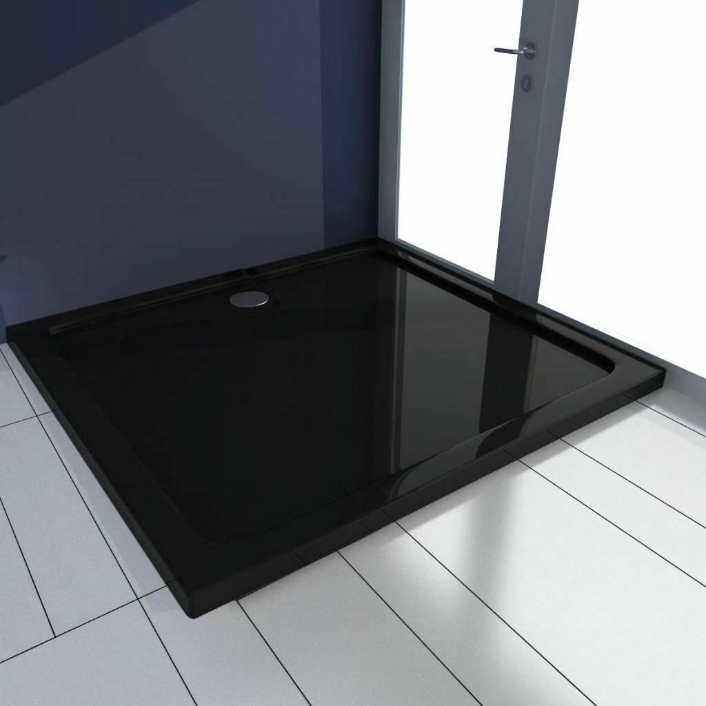 Піддон для душової кабіни REA SAVOY REA-K4804 80x80x6см квадратний акриловий із сифоном чорний