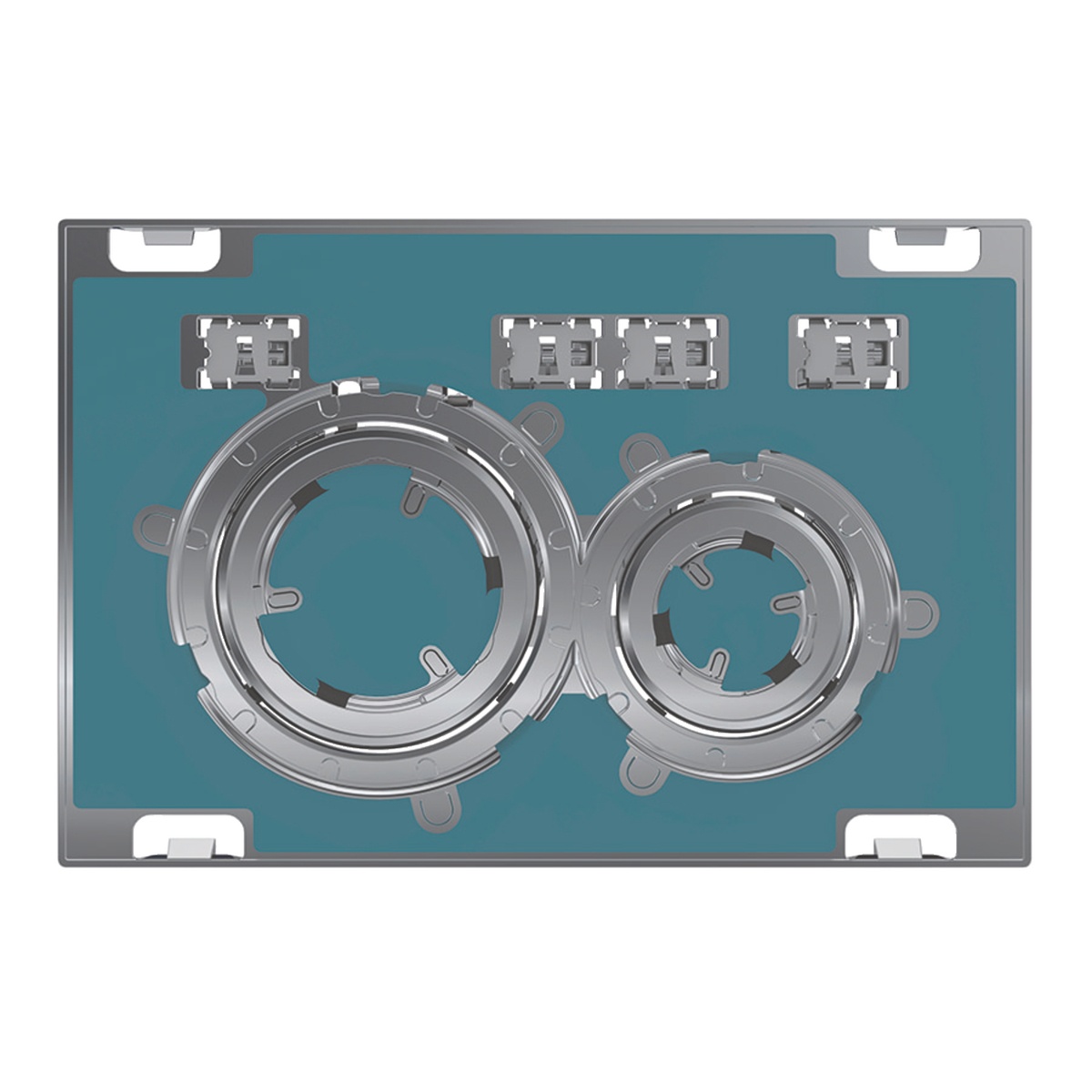 Кнопка слива для инсталляции GEBERIT Sigma21 металлическая двойная глянцевая хром 115.884.00.1